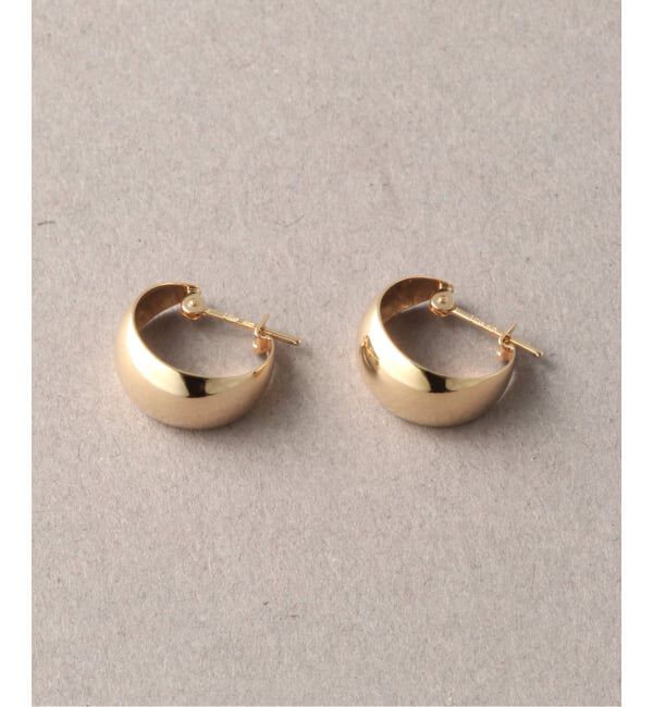 Lilas by Spick&Span「三日月フープピアス K10（両耳）」|ピアス|