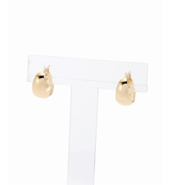 Lilas by Spick&Span「三日月フープピアス K10（両耳）」|ピアス|