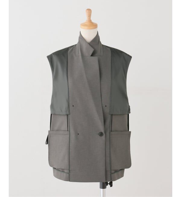 Spick and Span「《セットアップ可》ツイルストレッチダブルボタン ベスト」|ベスト・ジレ|
