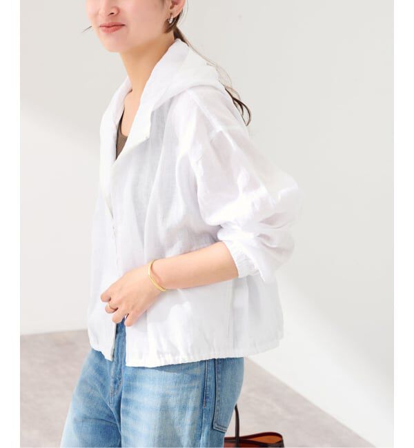 FRAMeWORK「フレンチリネンフードシャツ」|シャツ・ブラウス|