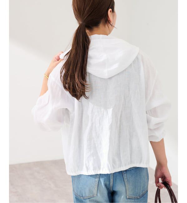 FRAMeWORK「フレンチリネンフードシャツ」|シャツ・ブラウス|