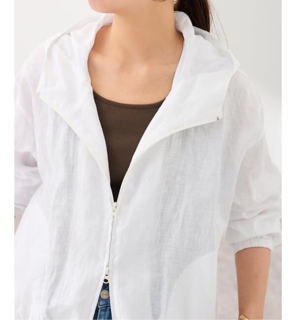 FRAMeWORK「フレンチリネンフードシャツ」|シャツ・ブラウス|