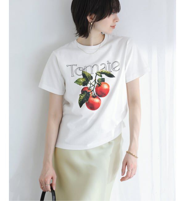  「【洗える】fruit print Tシャツ」|Tシャツ・カットソー|