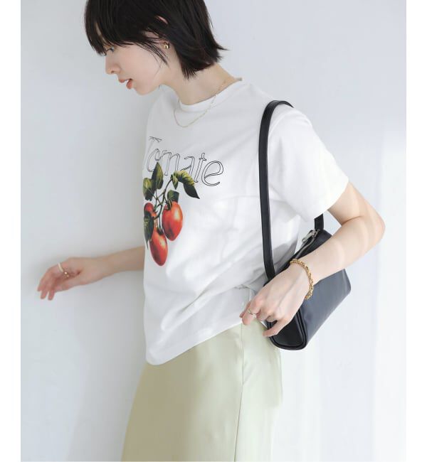  「【洗える】fruit print Tシャツ」|Tシャツ・カットソー|