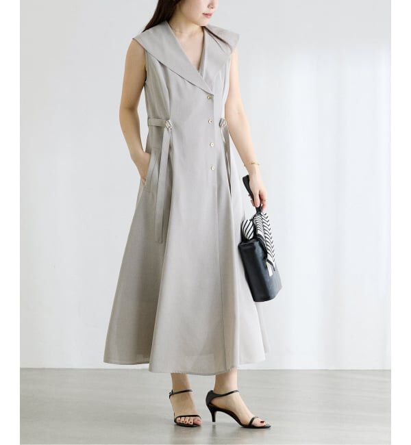  「《予約》【洗える】セーラーカラーワンピース」|ワンピース|ベージュ