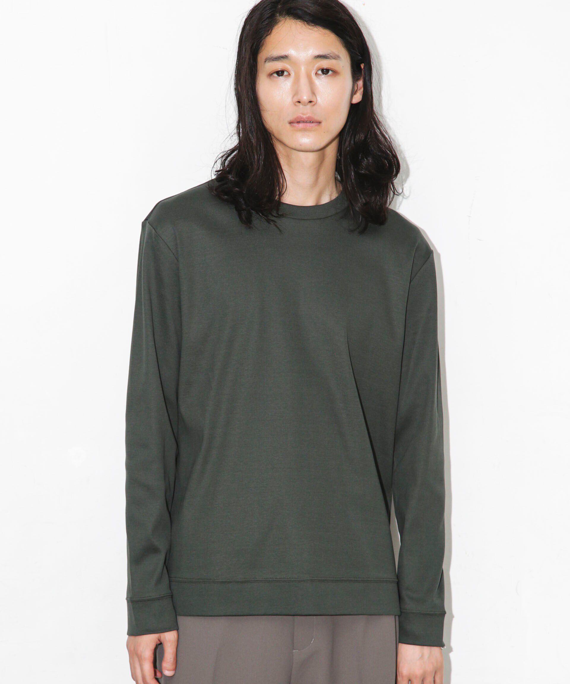 nano･universe「｢FORMAL JERSEY｣クルーネックカットソー長袖」|Tシャツ・カットソー|