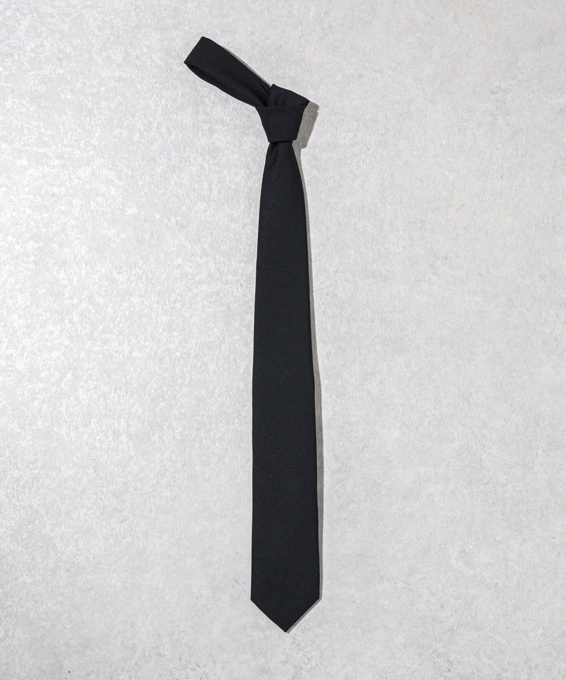 nano･universe「｢ESSENTIAL LINE THE TAYLOR｣TWソリッドネクタイ」|ネクタイ・蝶ネクタイ|ブラック