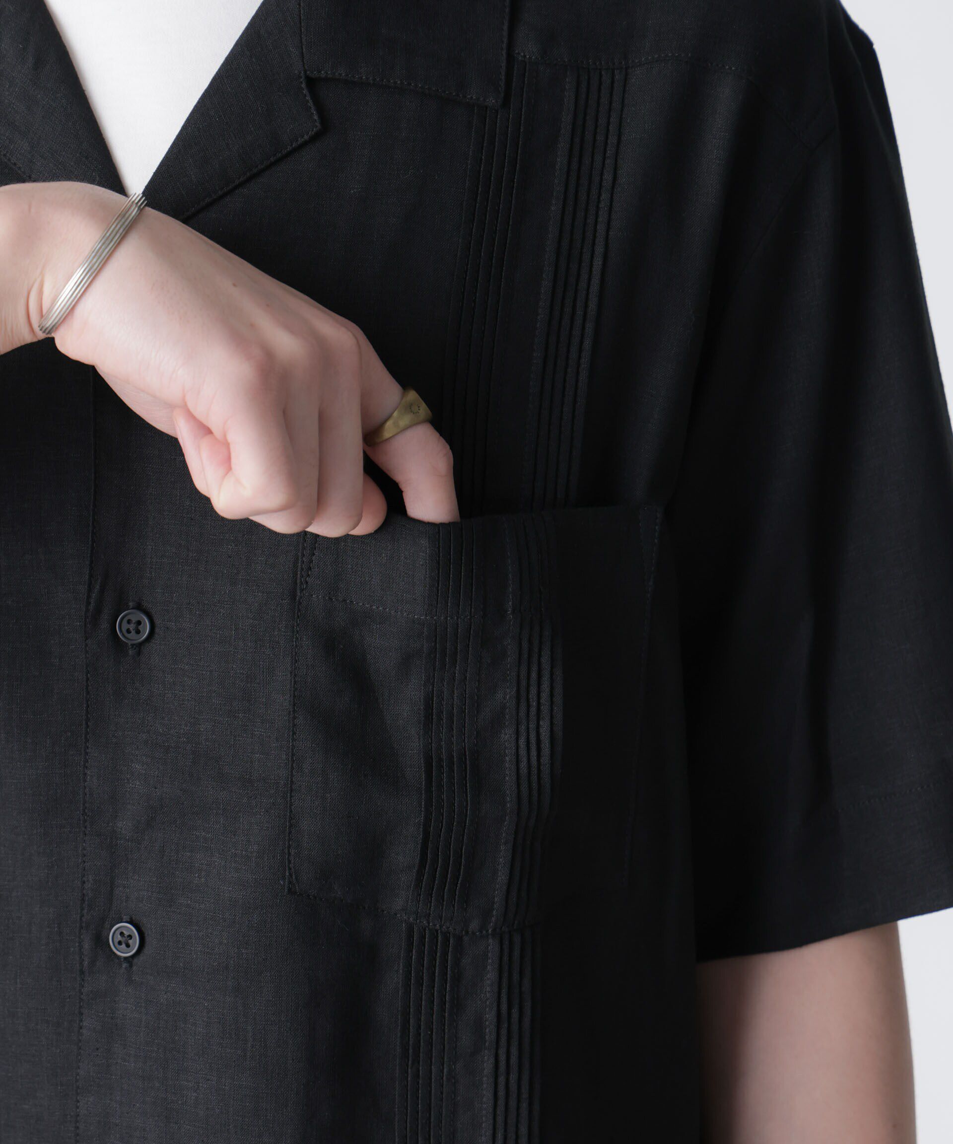 nano･universe「スタイリッシュキューバシャツ 半袖」|シャツ・ブラウス|