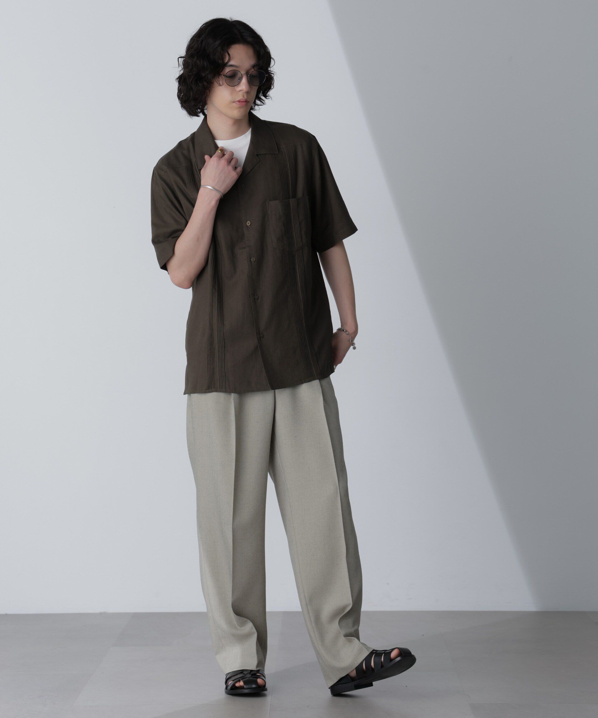 nano･universe「スタイリッシュキューバシャツ 半袖」|シャツ・ブラウス|