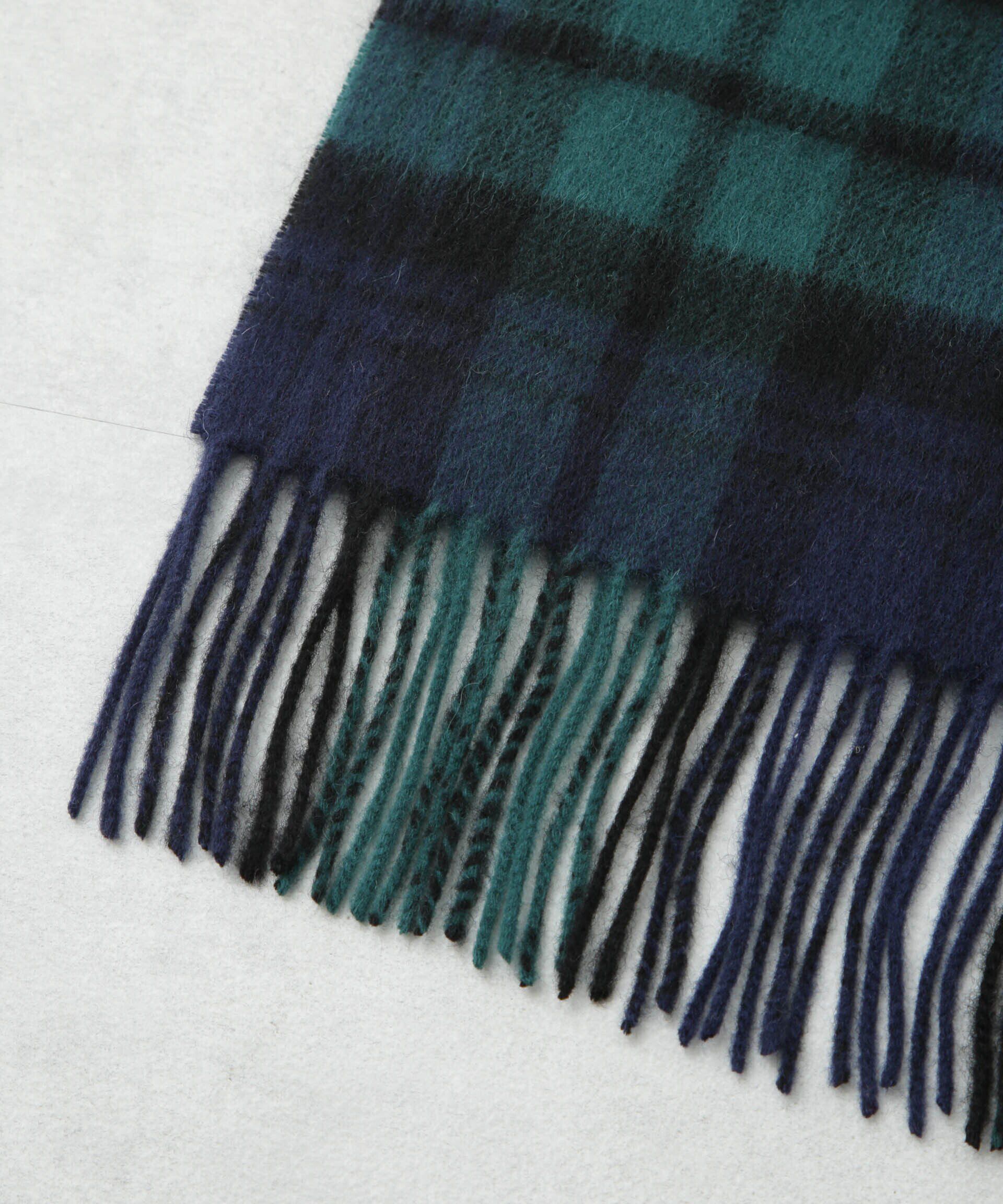 nano･universe「ソフトカシミヤブレンドチェックマフラー」|マフラー|