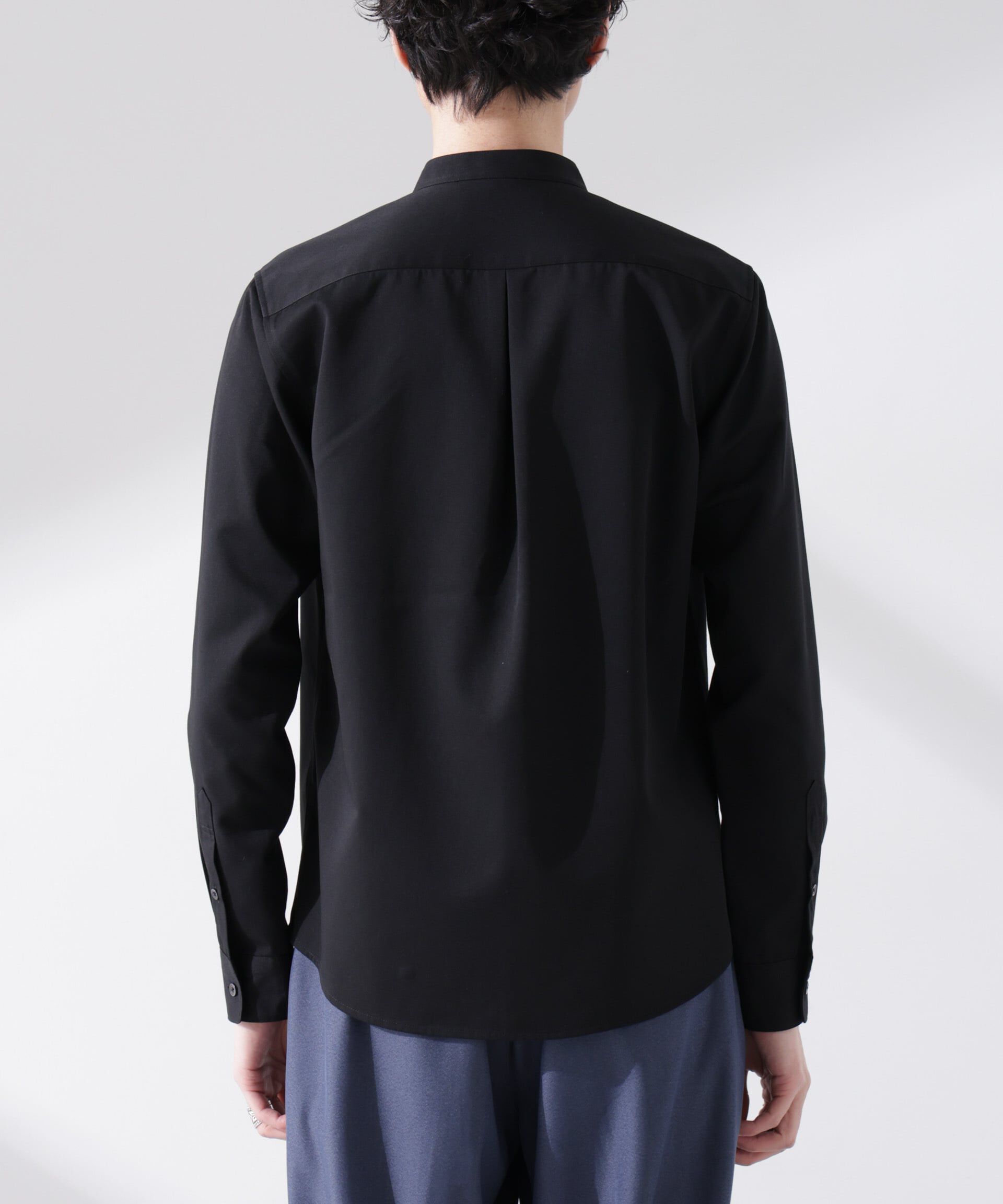 nano･universe「スタンダードバンドカラーシャツ/長袖」|シャツ・ブラウス|