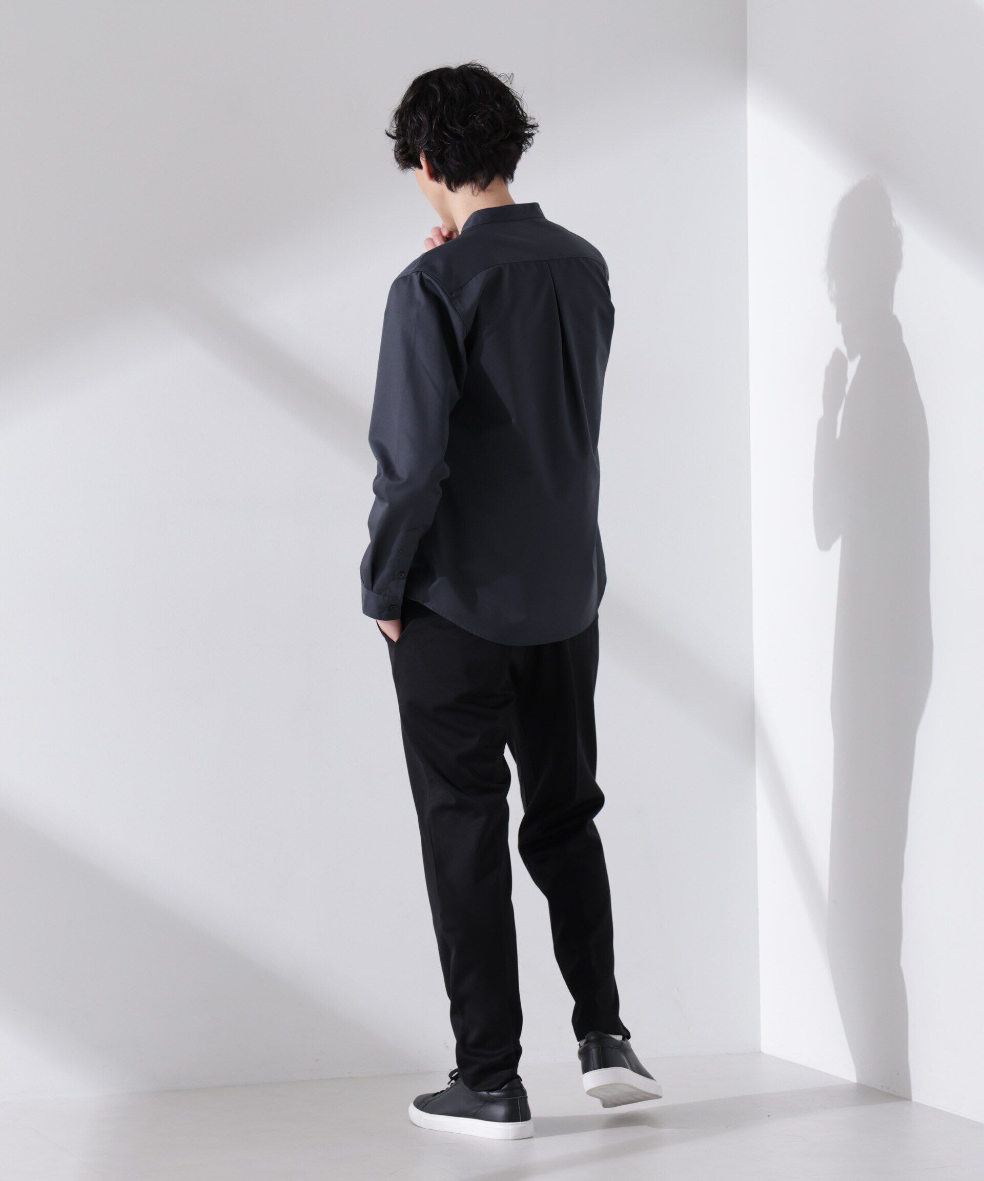 nano･universe「スタンダードバンドカラーシャツ/長袖」|シャツ・ブラウス|