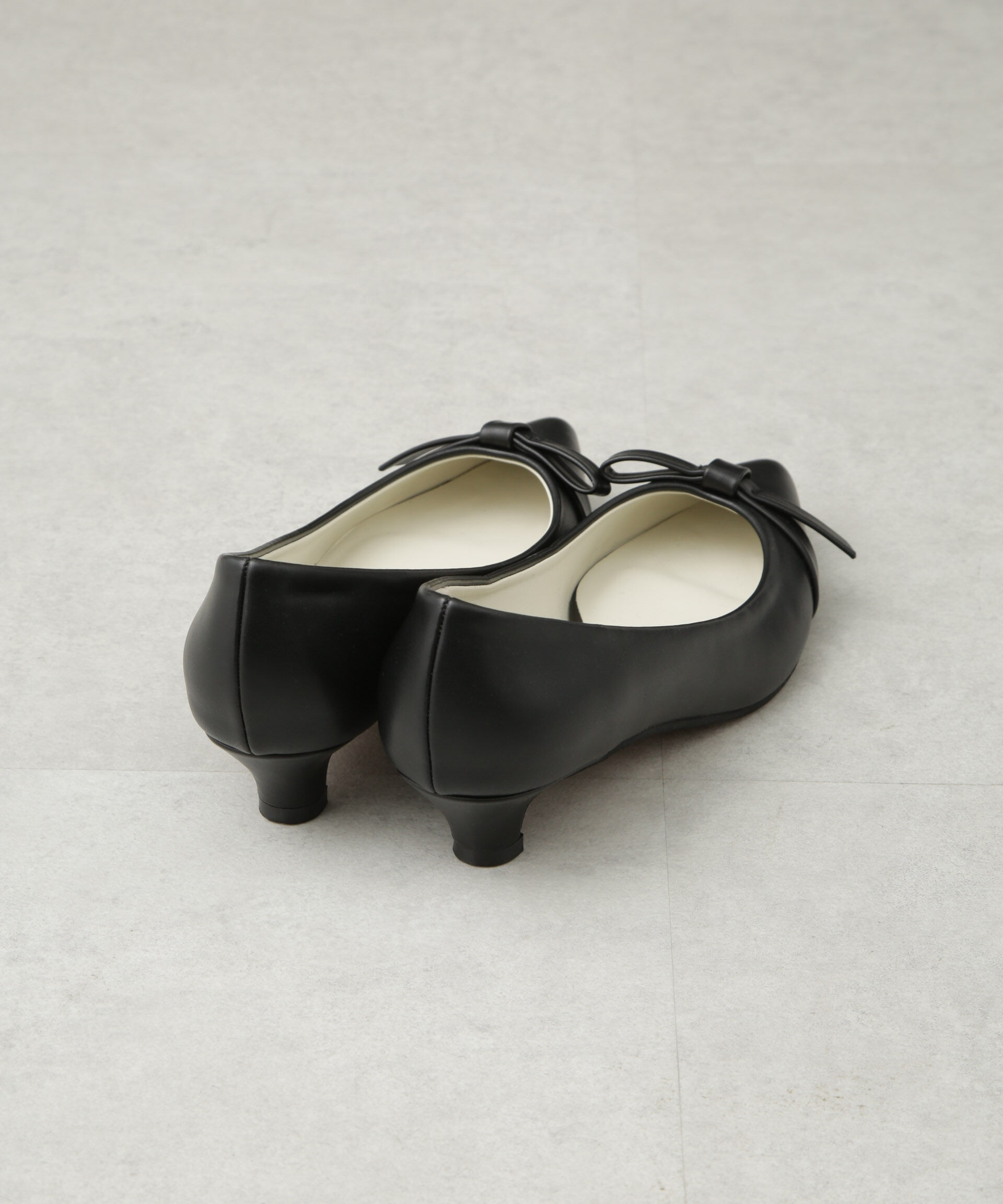 nano･universe「リボンローヒールパンプス」|ビジネス・ドレスシューズ|