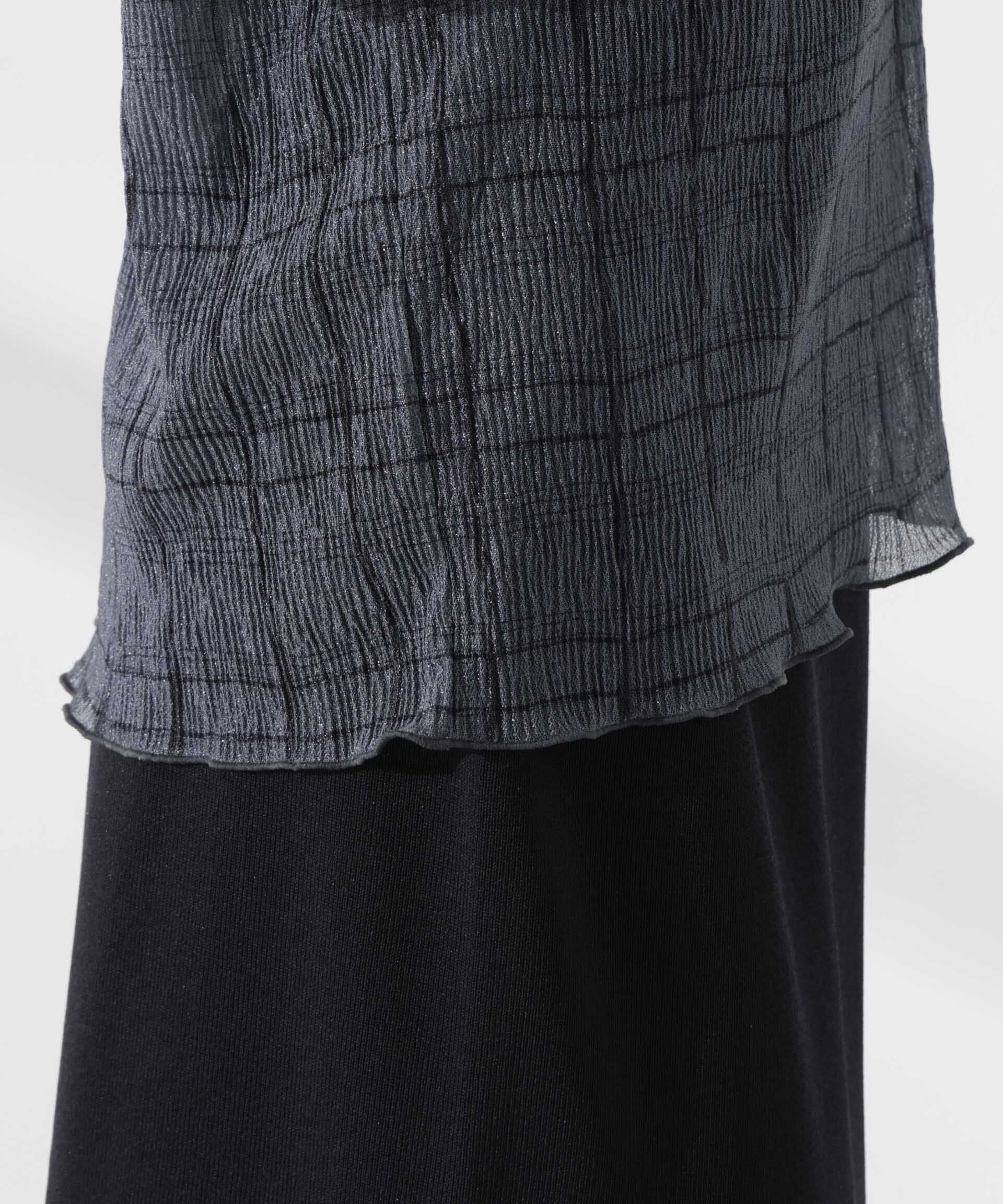 nano･universe「楊柳チェックシアーカットTシャツ」|Tシャツ・カットソー|