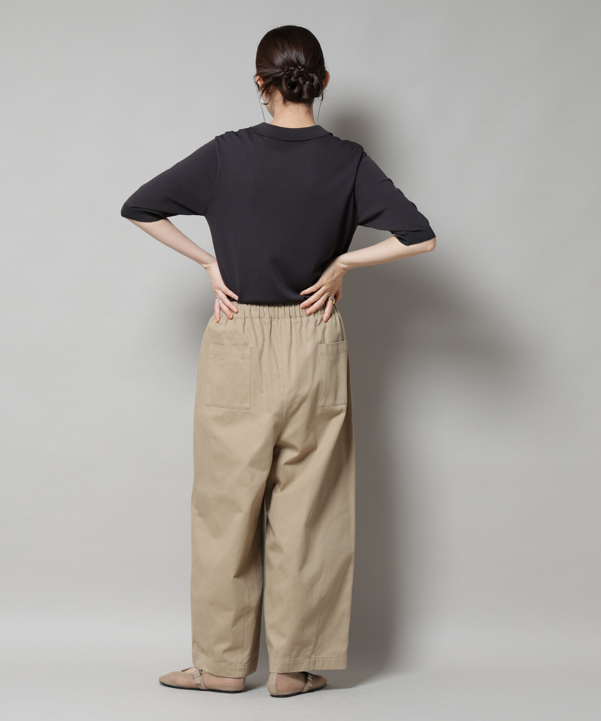 nano･universe「タックコクーンチノパンツ」|チノ|