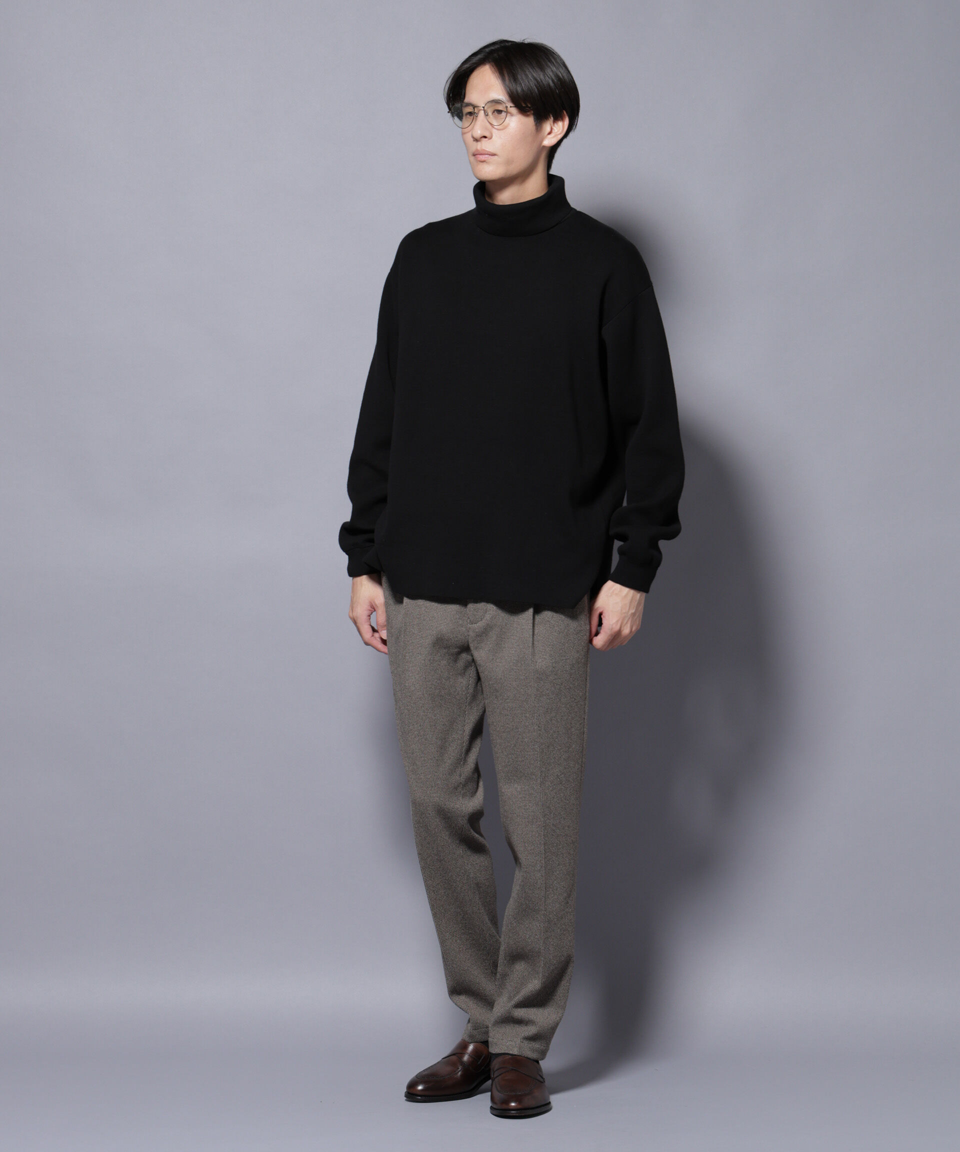 nano･universe「ミラノリブ ワイドタートルネックニット」|ニット・セーター|