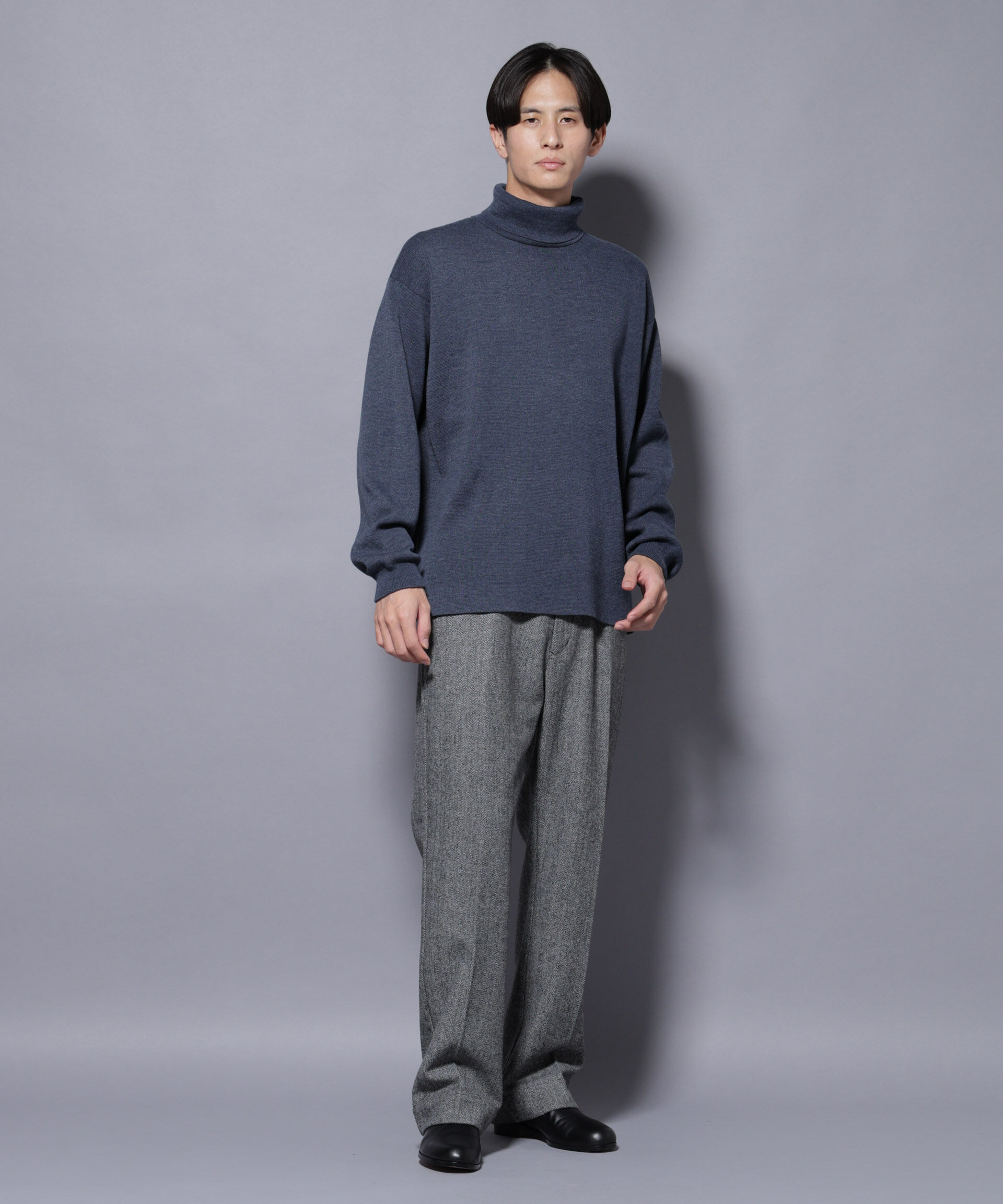 nano･universe「ミラノリブ ワイドタートルネックニット」|ニット・セーター|