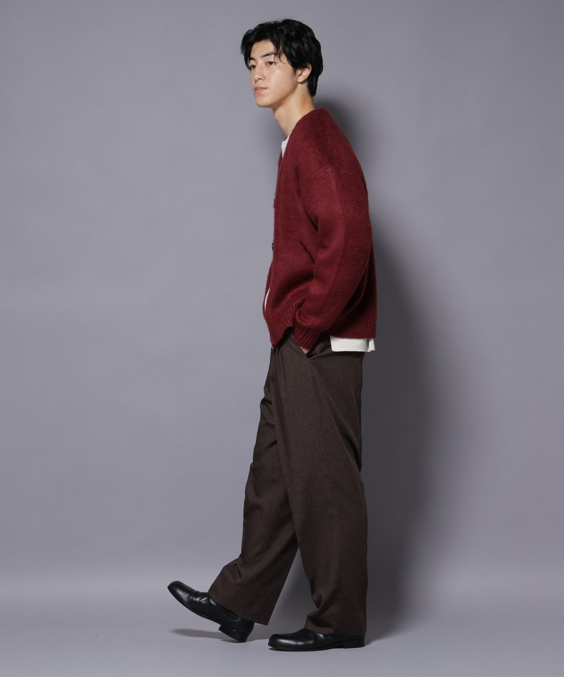 nano･universe「モヘヤライクニットカーディガン」|ニット・セーター|