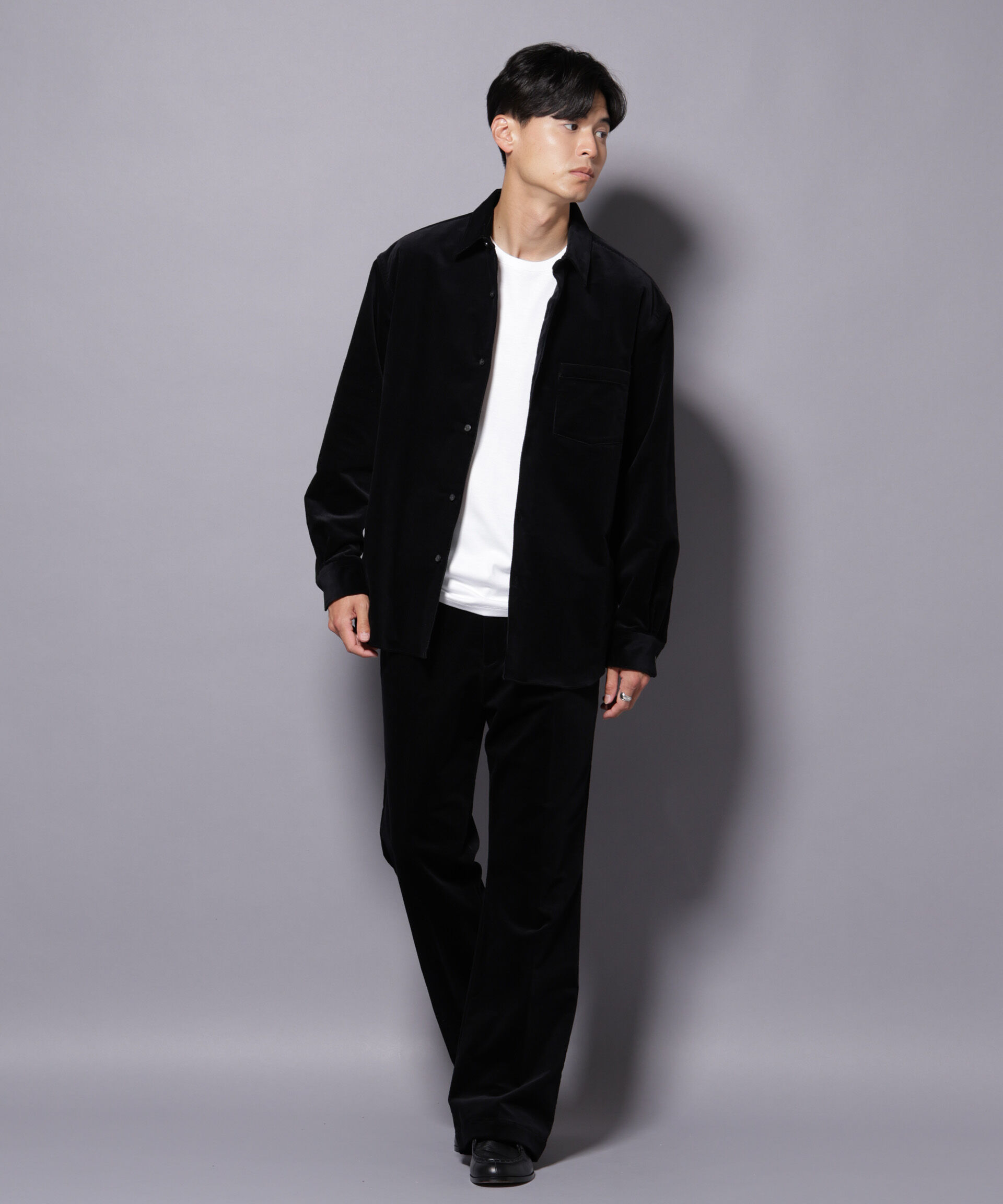 nano･universe「AIRコーデュロイ ライトフレアパンツ/STRETCH（セットアップ可）」|チノ|