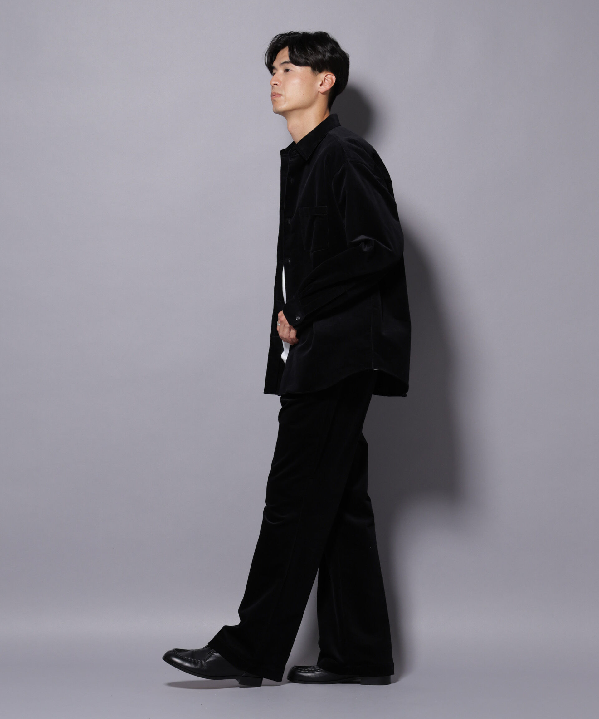 nano･universe「AIRコーデュロイ ライトフレアパンツ/STRETCH（セットアップ可）」|チノ|