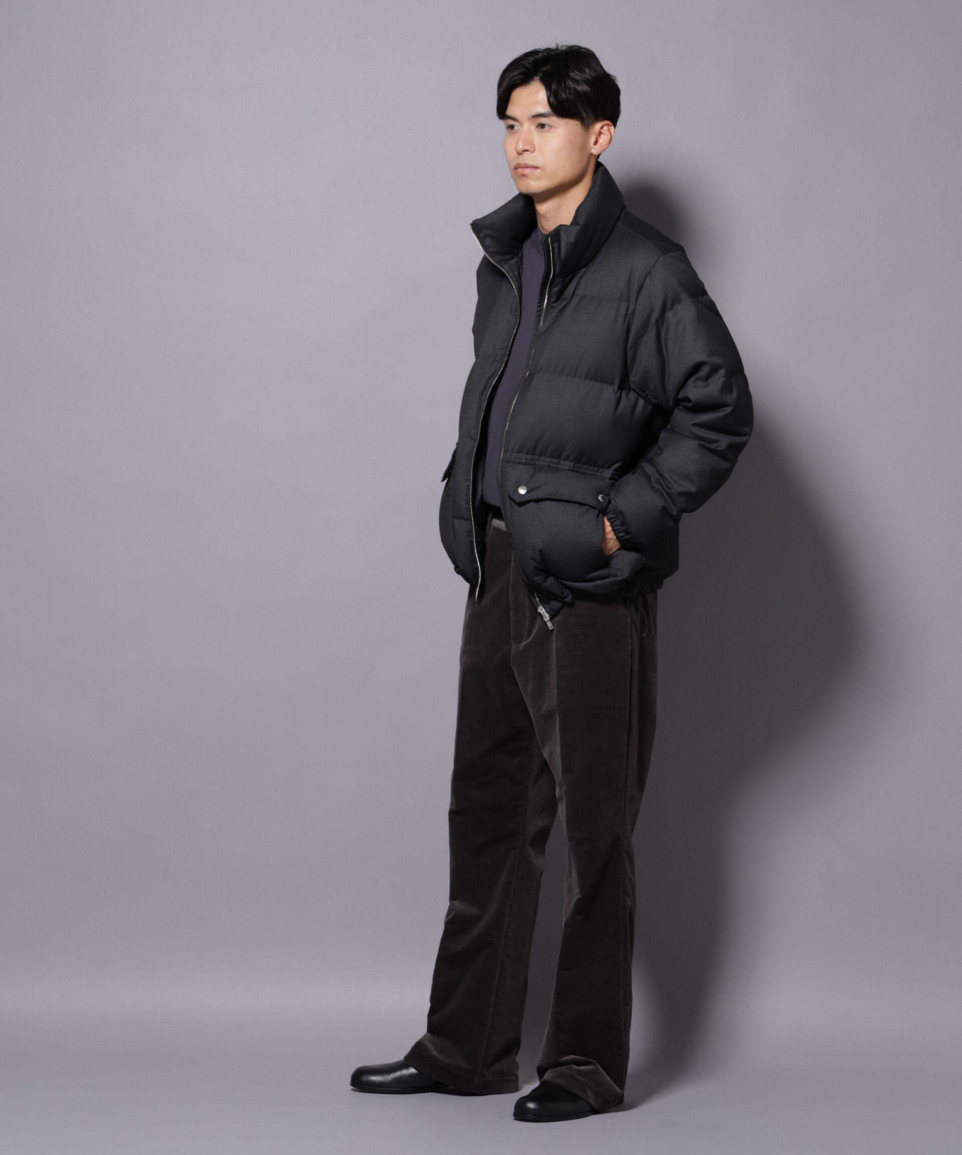 nano･universe「AIRコーデュロイ ライトフレアパンツ/STRETCH（セットアップ可）」|チノ|