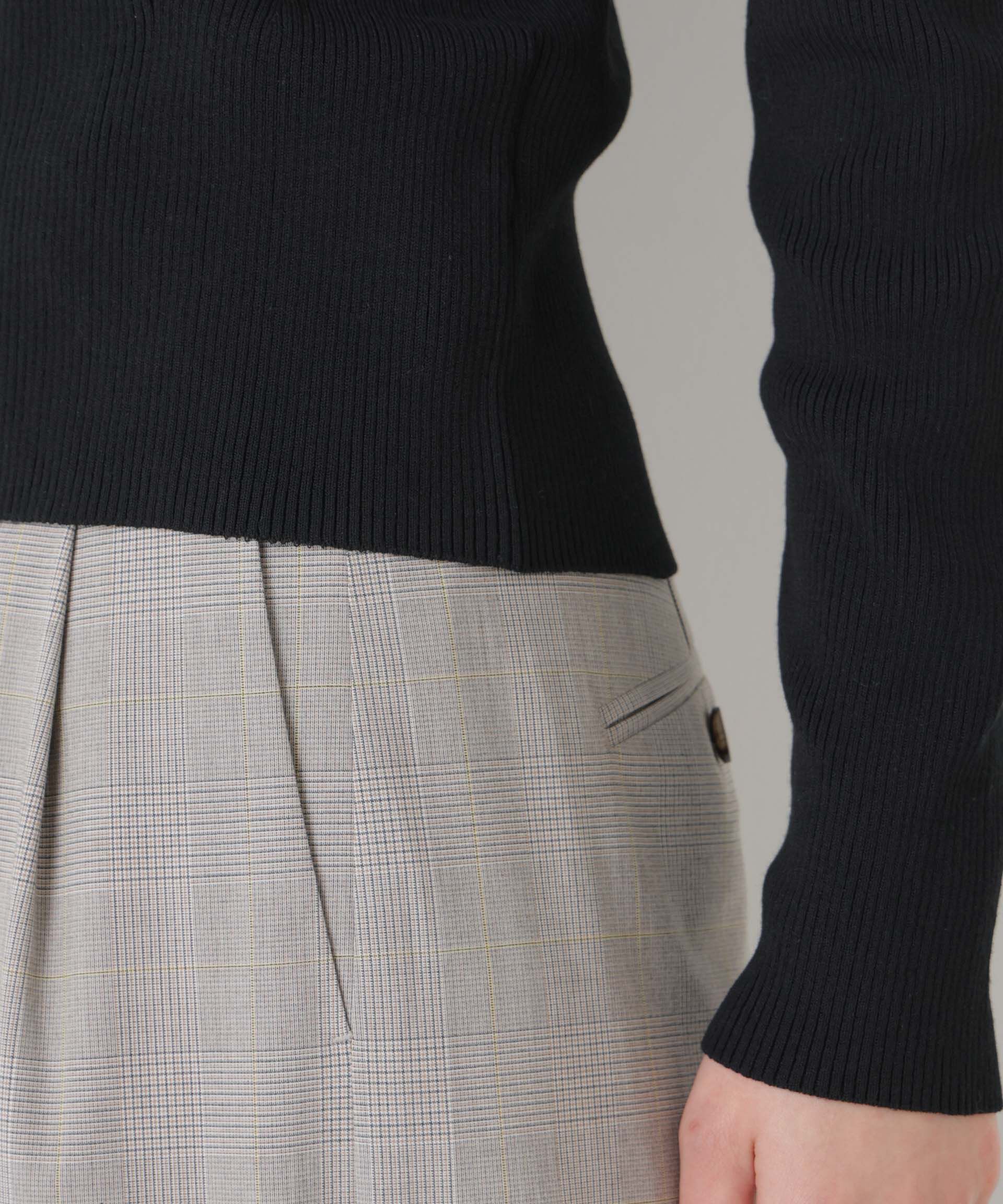 nano･universe「ウォッシャブルハイツイストVネックリブカーディガン」|ニット・セーター|