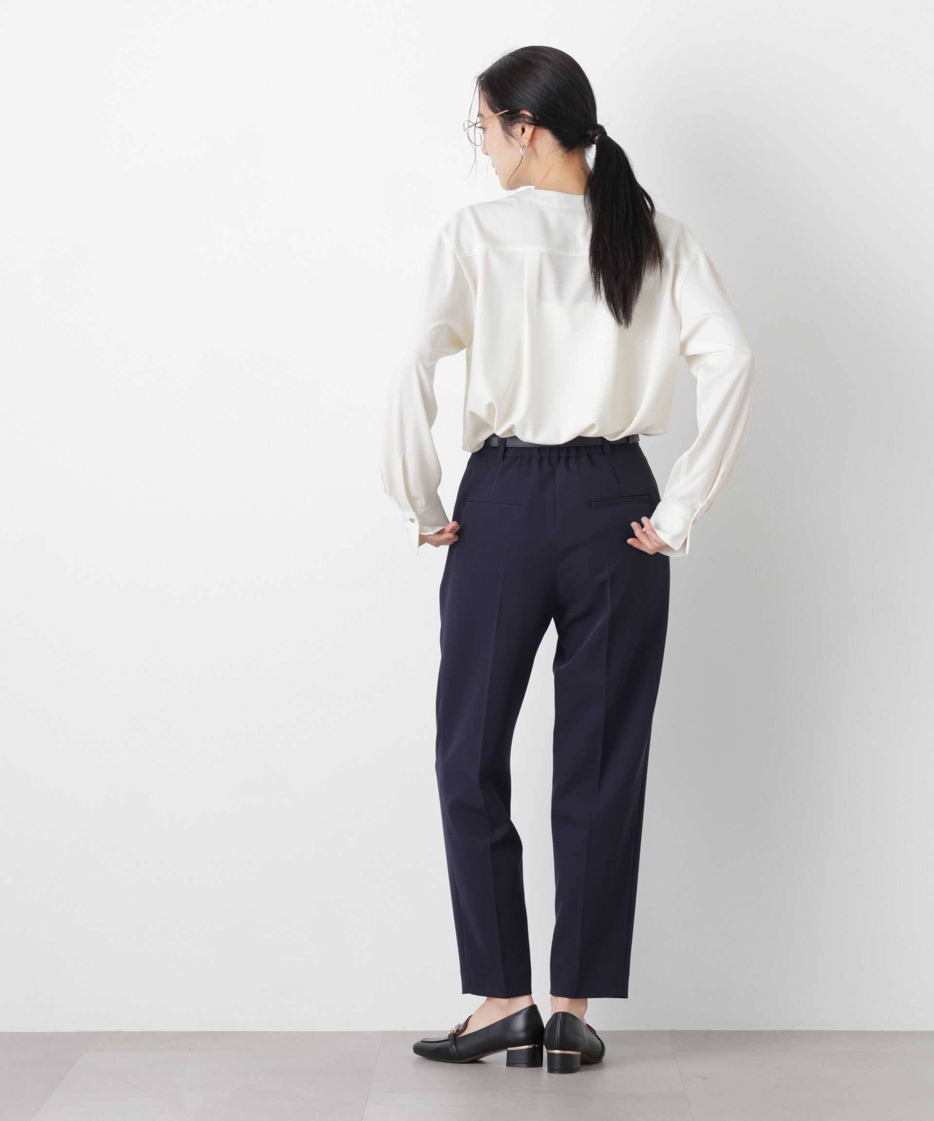 nano･universe「スキッパーポケットブラウス」|シャツ・ブラウス|