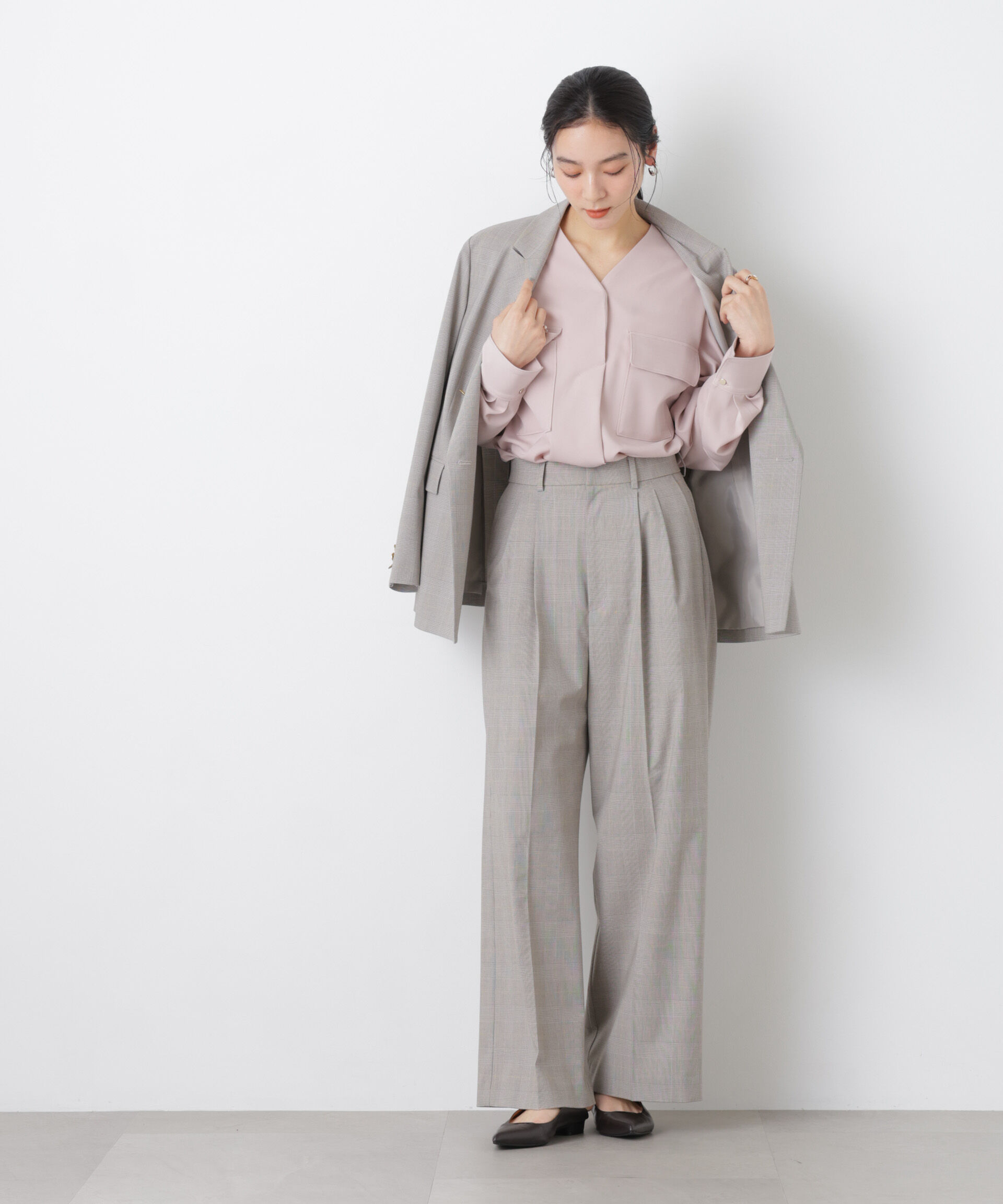 nano･universe「スキッパーポケットブラウス」|シャツ・ブラウス|