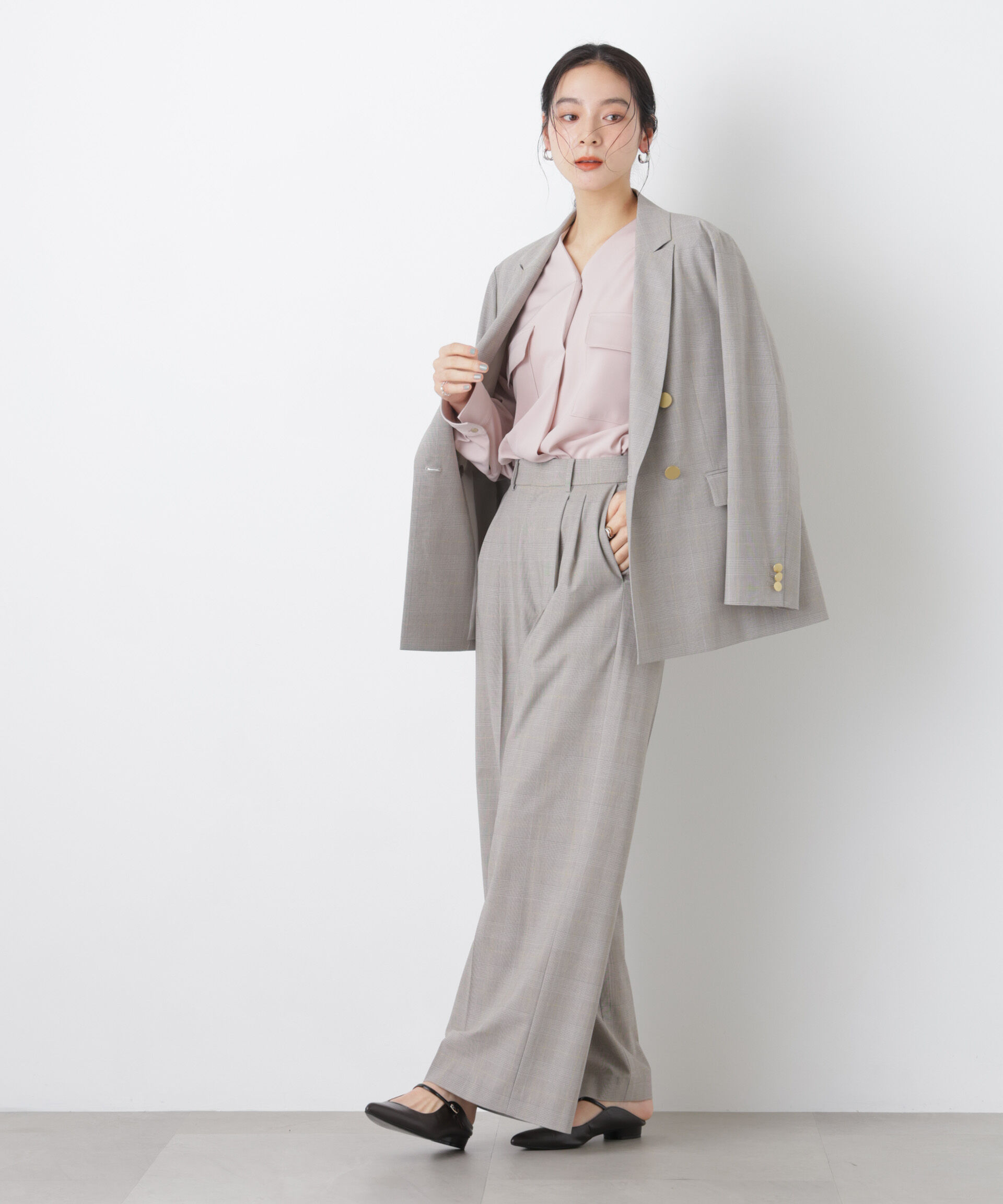 nano･universe「スキッパーポケットブラウス」|シャツ・ブラウス|