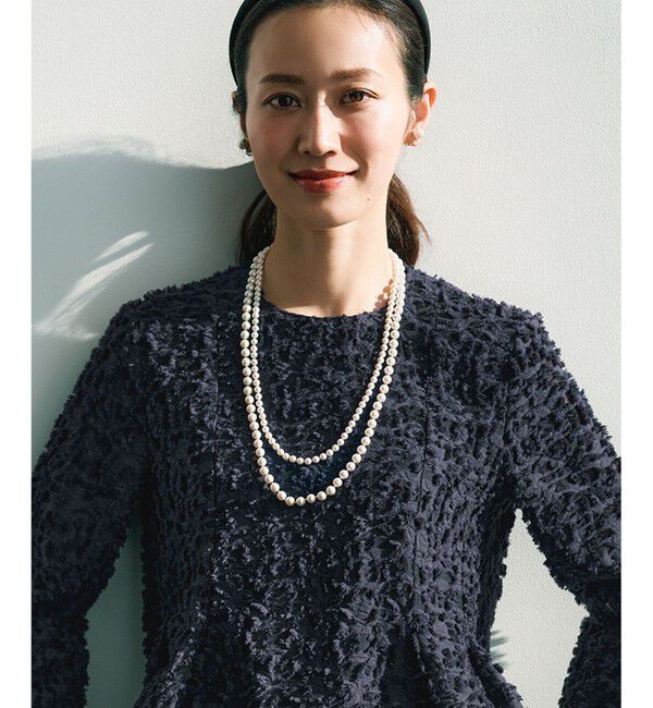 23区「【ご好評につき追加】2WAY パール ロング ネックレス」|ネックレス|ホワイト系