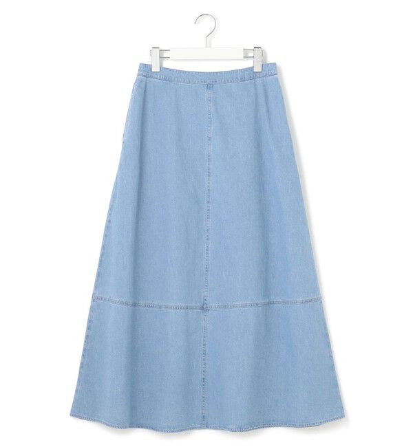 23区「【洗える】ライトダンガリー フレア スカート」|スカート|