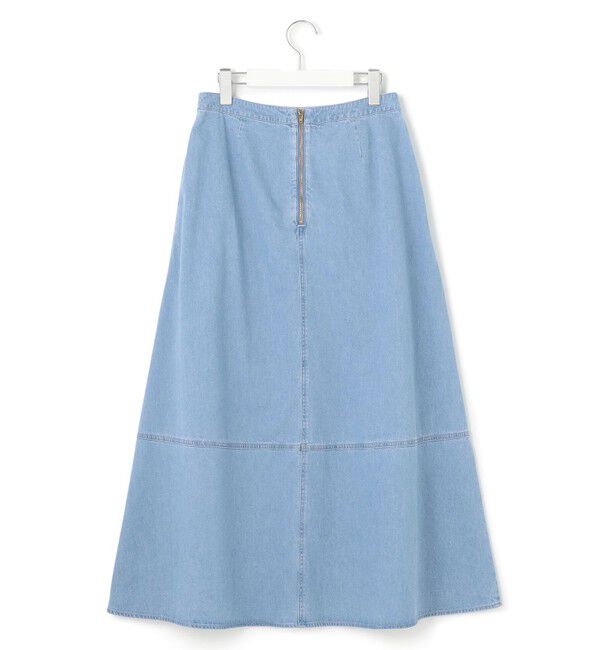 23区「【洗える】ライトダンガリー フレア スカート」|スカート|