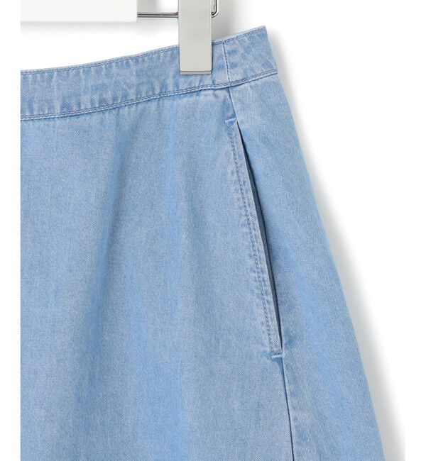 23区「【洗える】ライトダンガリー フレア スカート」|スカート|