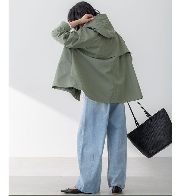 23区「【VERY3月号掲載/撥水加工】ライトツイル フーディーアウター」|ミリタリー・モッズコート|
