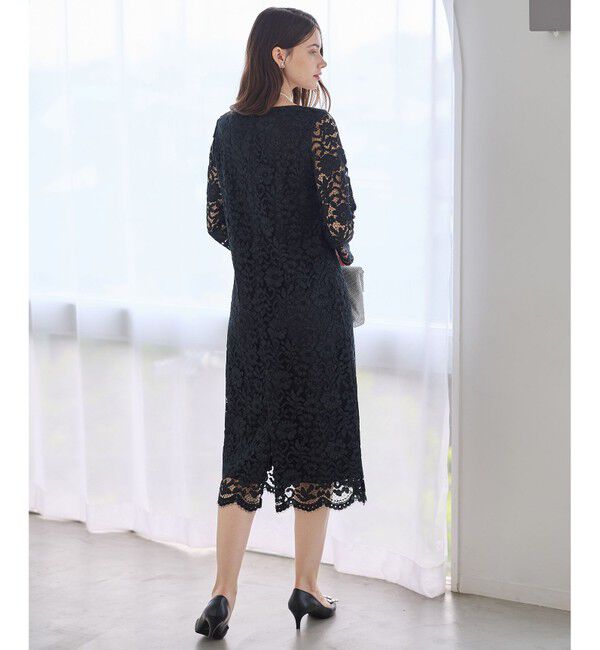 23区「【APPLAUDIR】シャイニーフラワーレース ドレス」|ドレス|
