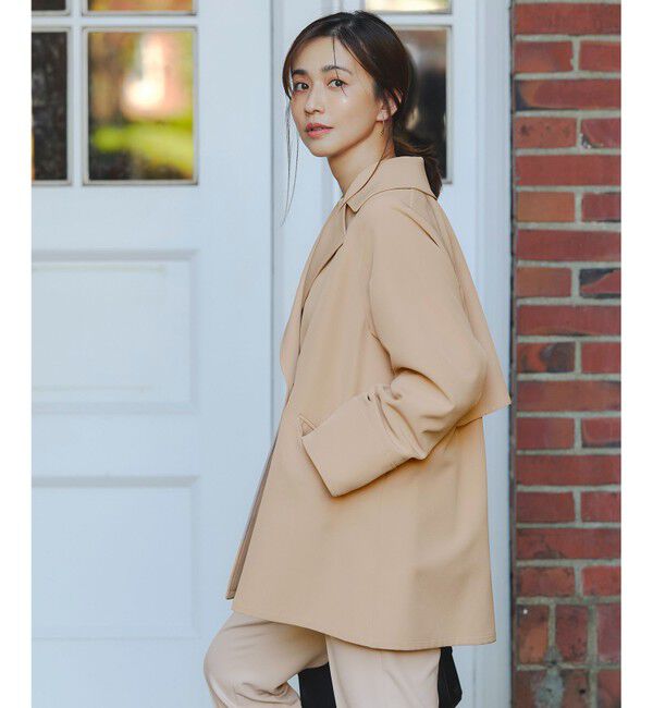 ANY SIS「【2WAY】エレカジストレッチミドルトレンチ コート」|トレンチコート|