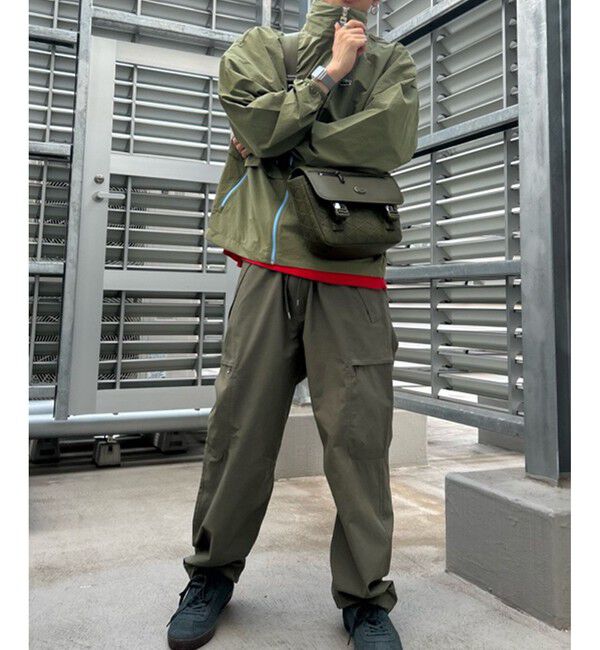 LACOSTE「撥水 防風 ボリュームスリーブ ナイロンジャケット / スタンドジップブルゾン」|その他|