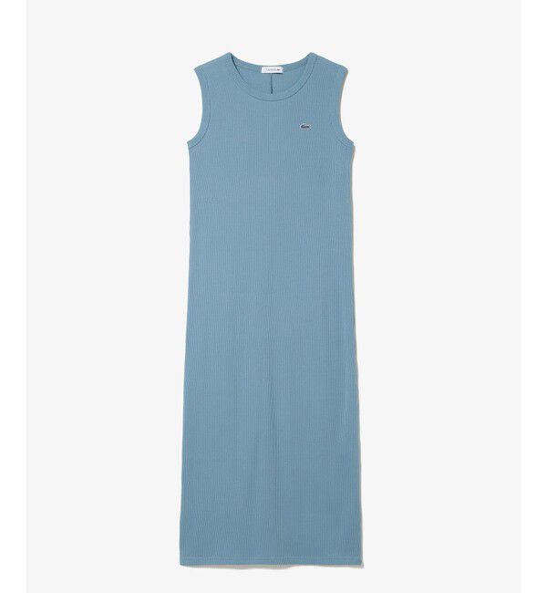 LACOSTE「ノースリーブリブニットドレス」|ワンピース|