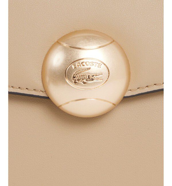 LACOSTE「テニスブリス レザーミディアムショルダーバッグ ダブルストラップ 2WAY」|ハンドバッグ|
