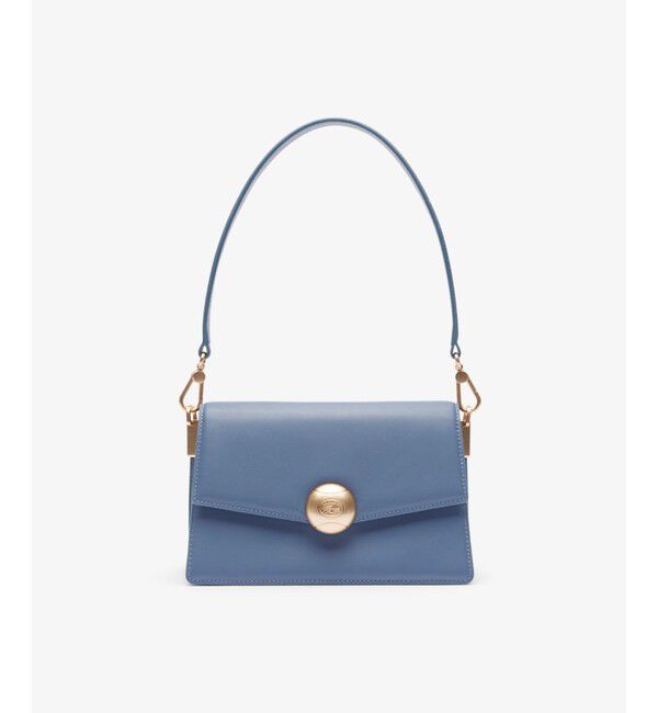 LACOSTE「テニスブリス レザーミディアムショルダーバッグ ダブルストラップ 2WAY」|ハンドバッグ|