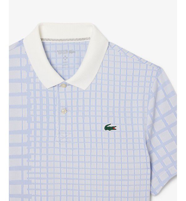 LACOSTE「『ダニール・メドベージェフ』オールオーバーラケットプリントドライポロシャツ」|ポロシャツ|