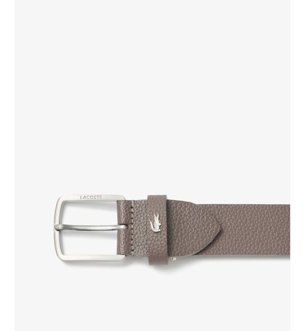 LACOSTE「シュリンクエンボスレザーベルト」|ベルト|