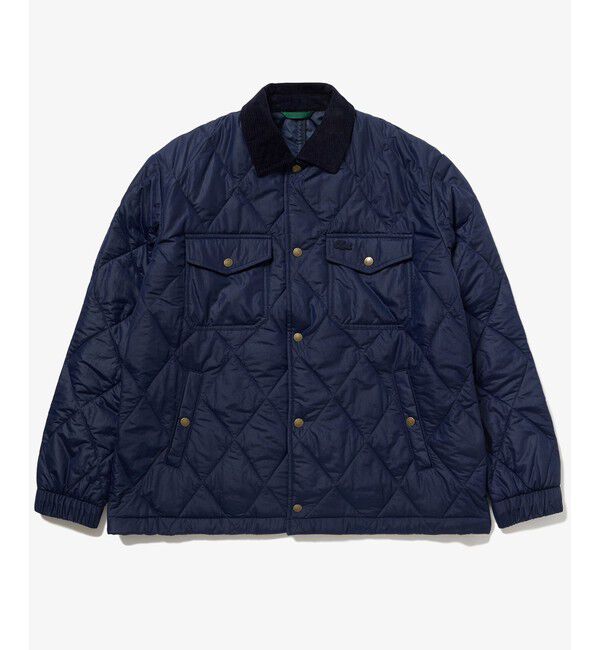 LACOSTE「THERMORE中綿 コーデュロイカラーキルティングジャケット」|ブルゾン・スタジャン|