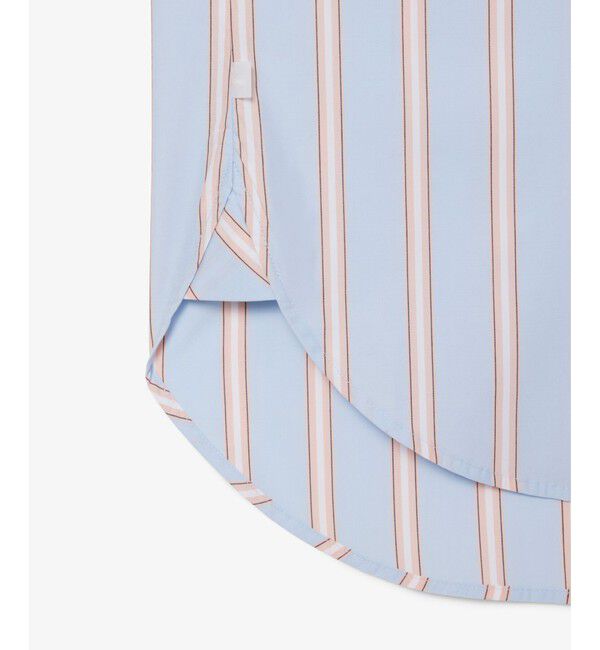 LACOSTE「オーバーサイズストライプポプリンシャツ」|シャツ・ブラウス|