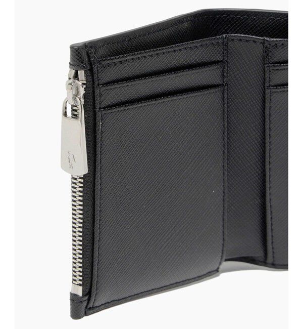 LACOSTE「エンボスレザー3つ折りウォレット」|財布|