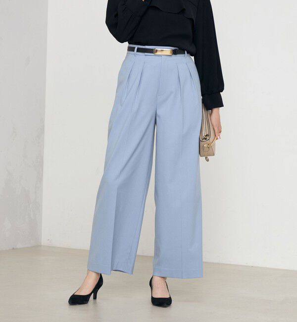 NOLLEY'S「《セットアップ対応》ストレッチツイルワイドパンツ」|その他|