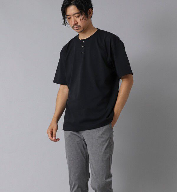 NOLLEY'S goodman「【ACTIVE SECT】《限定展開》UVカット ヘンリーネックTシャツ 25SS」|Tシャツ・カットソー|