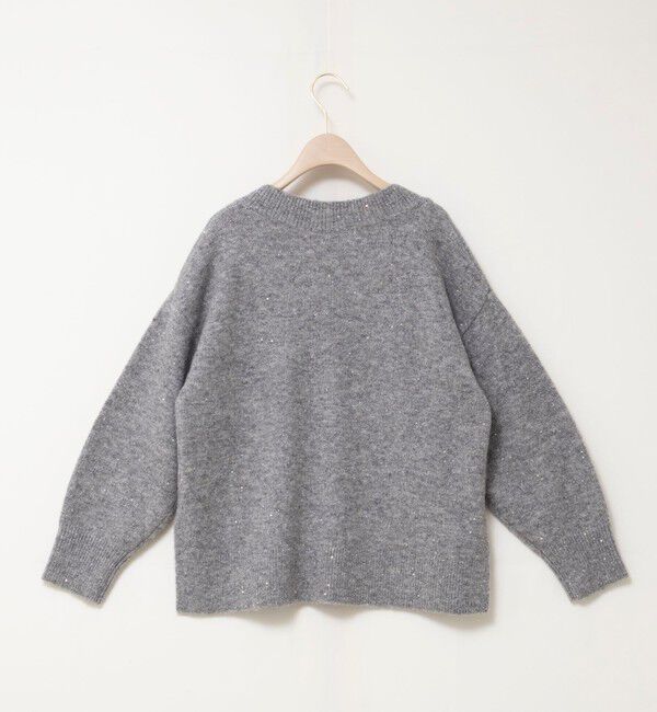 NOLLEY'S sophi「《手洗い可能》モヘヤスパンコールVネックプルオーバー」|ニット・セーター|