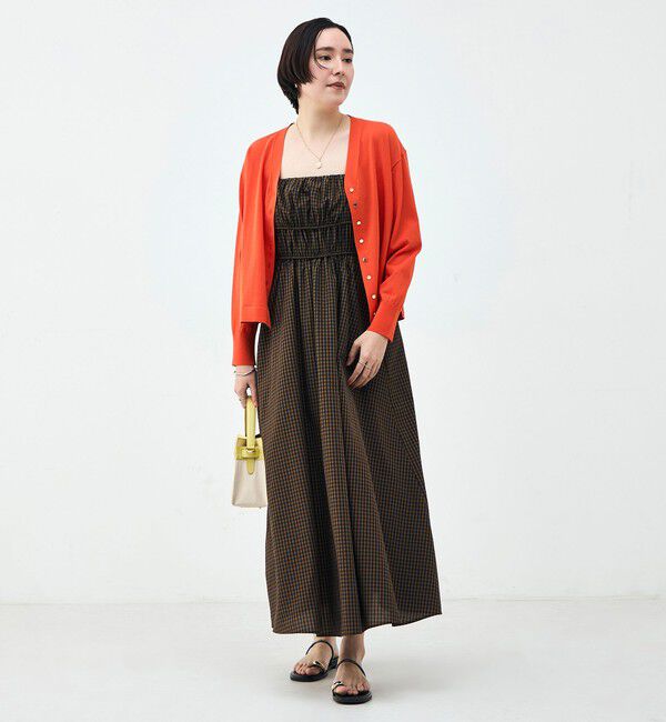 NOLLEY'S「ウォッシャブル2WAYギャザーキャミワンピース」|ワンピース|