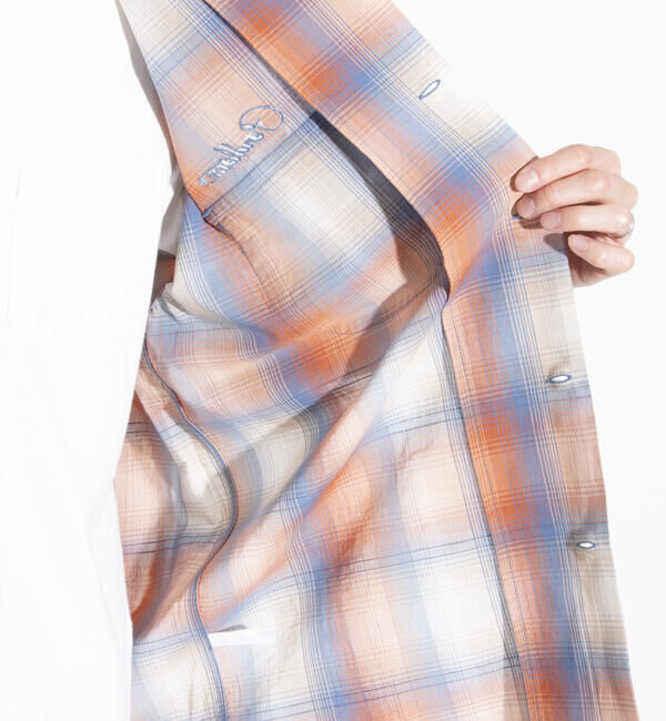 GLOSTER「【PENDLETON/ペンドルトン】オープンカラーシャツ 半袖シャツ 刺繍 ワンポイント チェック」|シャツ・ブラウス|